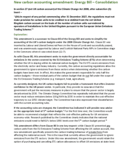 Amendment to the 2016 Energy Bill: Carbon Accounting Reform
